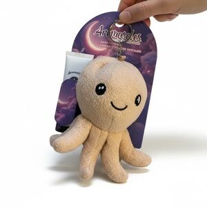Aromasoles Plush Octopus Lavender Scented Hand Lotion Keychain Set (NEW)